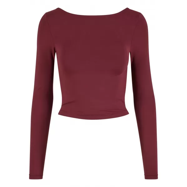  Ženska majica s kratkimi rokavi URBAN CLASSICS TB7721 ČEŠNJA 