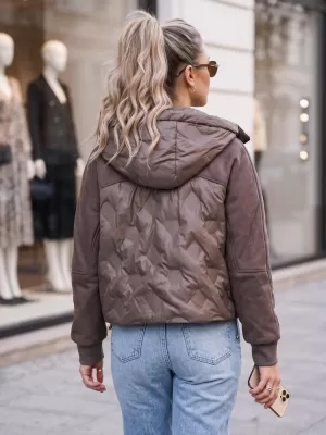 Ženska jakna DSTREET TY6092 RJAVA