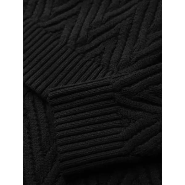  Moški pulover OMBRE OM-SWSW-0190 ČRNA 