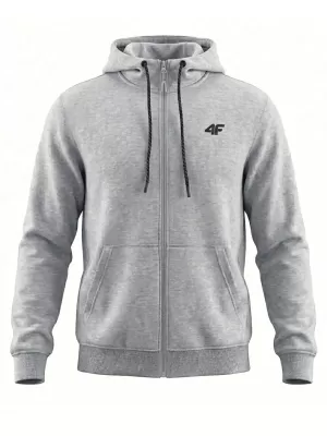 Moški pulover 4F WMM00TSWSM2550 HLADNO SVETLO SIV MELANGE