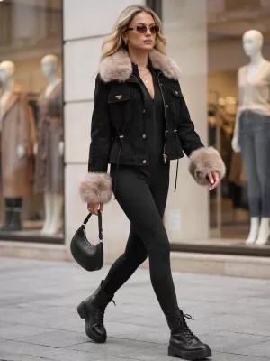 Ženska jakna DSTREET TY5703 ČRNA