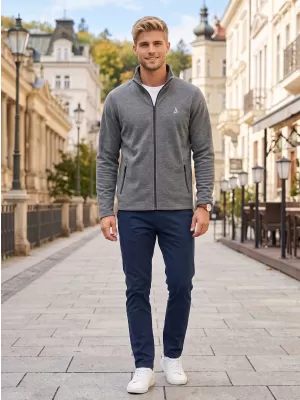 Moški pulover iz flisa ALTISPORT ALM002852 ČRNI POUDAREK