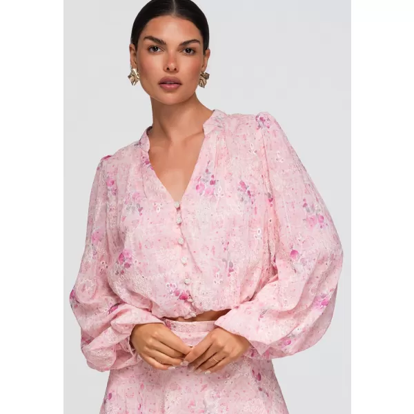  Ženska srajca OMBRE OW-SH-E0058 ROZA 