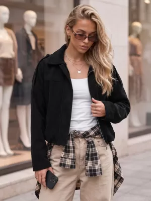 Ženska jakna DSTREET TY6021 ČRNA