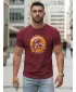 Moška majica s kratkimi rokavi DSTREET NX5095R-BU BORDO