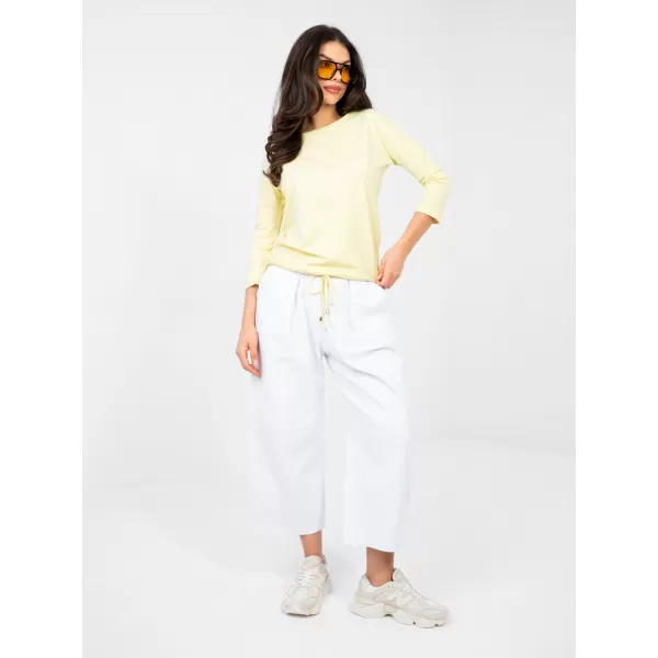 Ženska majica s kratkimi rokavi BASIC FEEL GOOD RV-BZ-4691.10X SVETLO RUMENA 