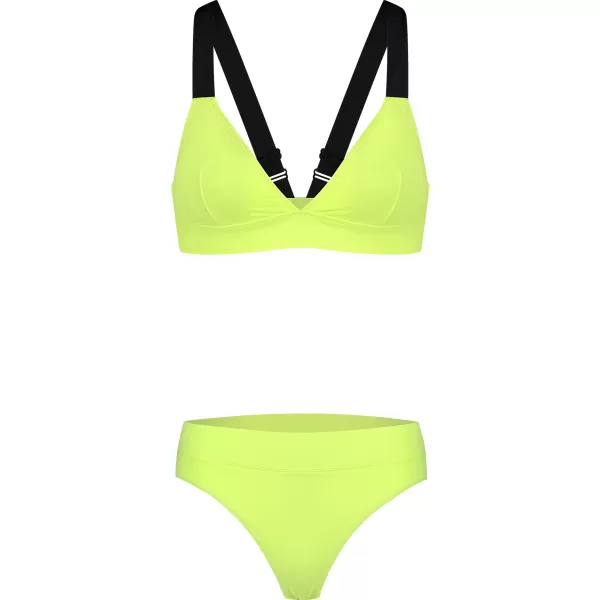  Ženski zgornji del bikinija NORDBLANC LOVELINESS NBSSS8212 SVETLO RUMENA 