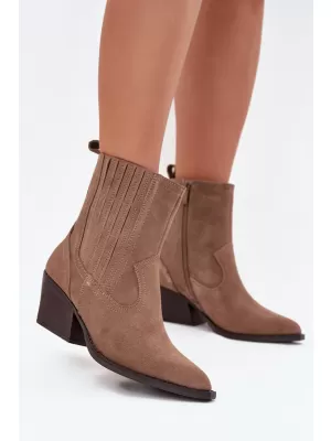 Ženski gležnjarji BOTO NC1339K/6350 KAKI