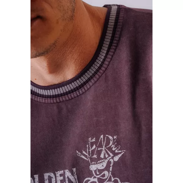 Moške majice s kratkimi rokavi NEBBIA OLYMPIA HEAVYWEIGHT COTTON 941 KLARET 