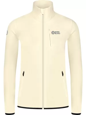 Lahek ženski pulover iz flisa NORDBLANC MAPLE NBSFL8374 BEŽ