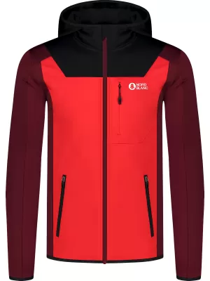Moški powerfleece pulover NORDBLANC SPRAWL NBSFM8333 RDEČA