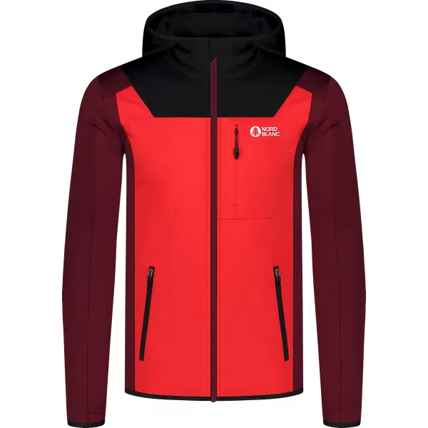  Moški powerfleece pulover NORDBLANC SPRAWL NBSFM8333 RDEČA 