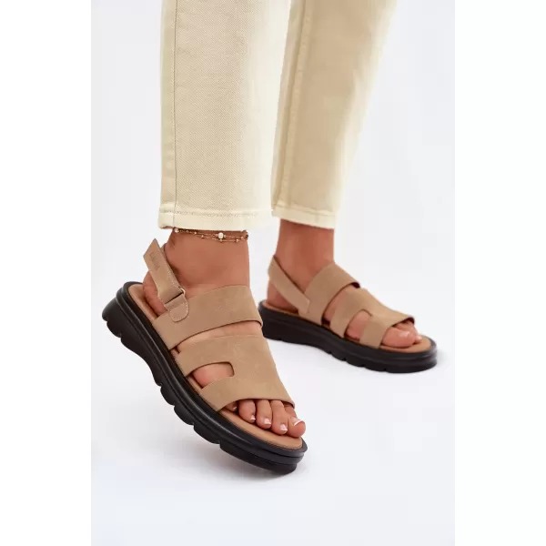  Ženske sandale BIG STAR SHOES TT274482 BEŽ 