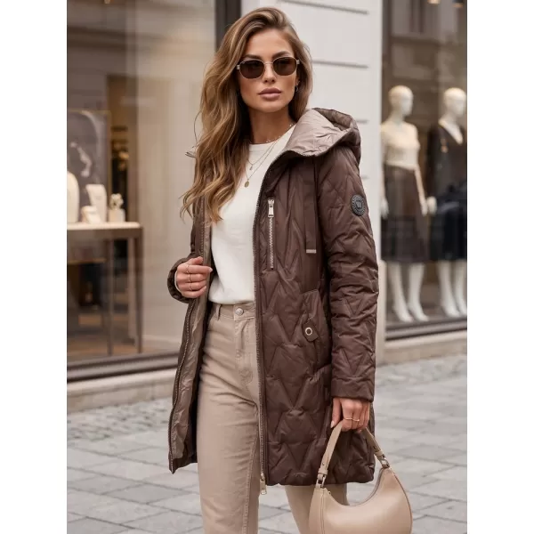  Ženska jakna DSTREET TY5769 RJAVA 