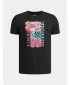 Fantovska majica s kratkimi rokavi UNDER ARMOUR B LOGO WM COLLAGE SS 6009271-001 ČRNA