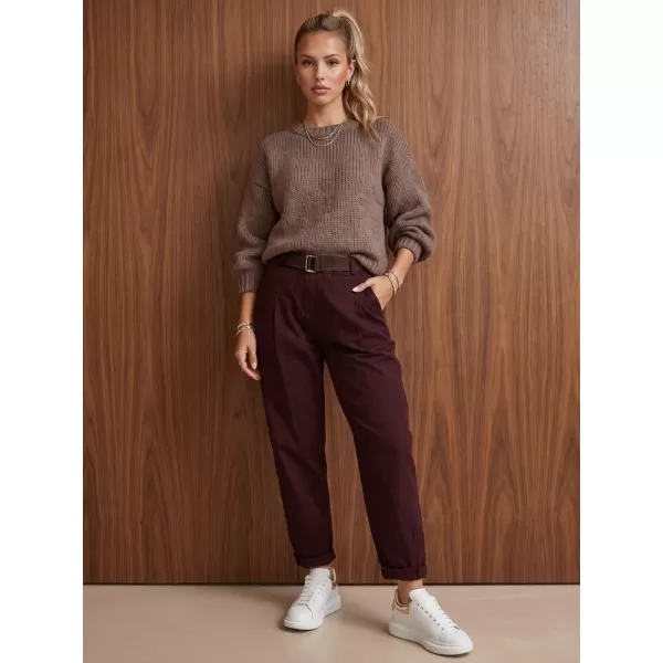  Ženske hlače DSTREET UY3186 BORDO 