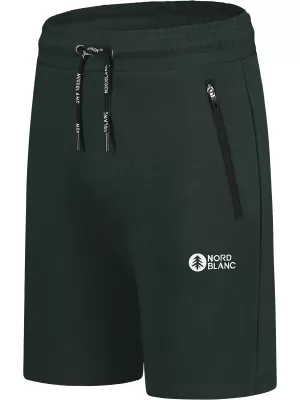 Moške bombažne kratke hlače NORDBLANC RELAXEDFIT NBSPM8254 TEMNO ZELENA