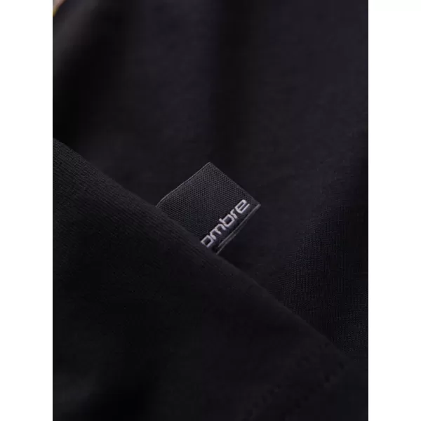  Moška majica s kratkimi rokavi OMBRE OM-TSPT-0284 ČRNA 