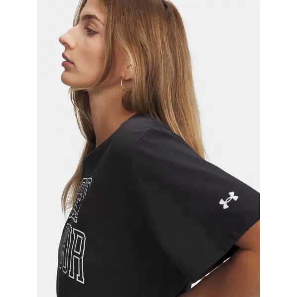  Ženska majica s kratkimi rokavi UNDER ARMOUR RIVAL OS CAMPUS TEE 6007883-001 ČRNA 