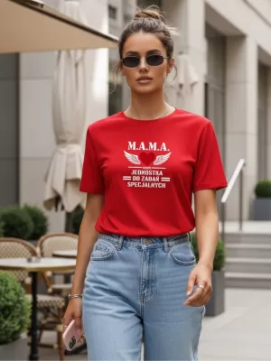 Ženska majica s kratkimi rokavi DSTREET NX5026RY-RD RDEČA