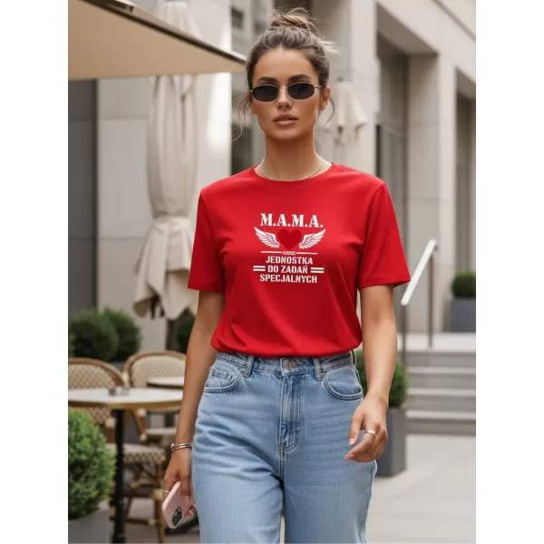  Ženska majica s kratkimi rokavi DSTREET NX5026RY-RD RDEČA 