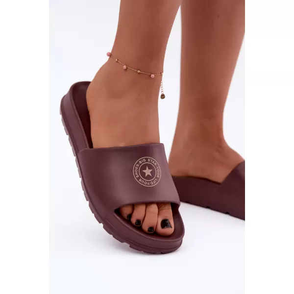  Ženski copati BIG STAR SHOES UU274075 ODTENKI RJAVE IN BEŽ 