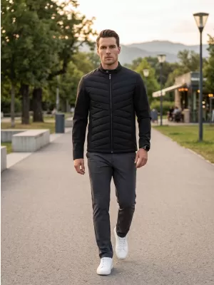 Moška hibridna jakna MALFINI PREMIUM CROSS 555 ČRNA