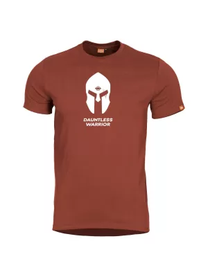 Moška majica s kratkimi rokavi PENTAGON AGERON SPARTAN HELMET K09012-SH-74 KOSTANJEVA RDEČA