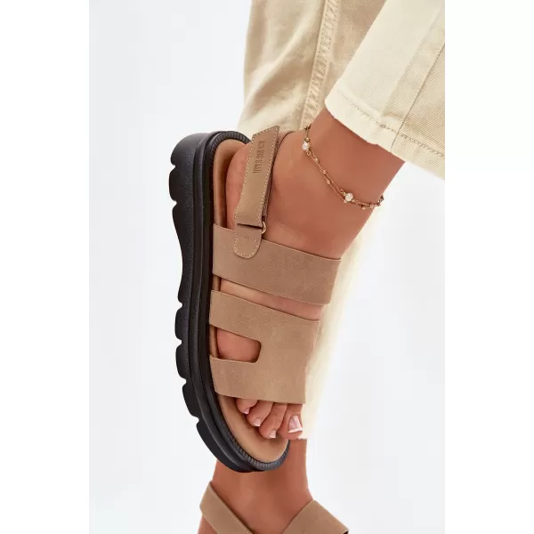  Ženske sandale BIG STAR SHOES TT274482 BEŽ 