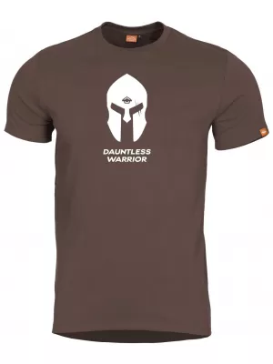 Moška majica s kratkimi rokavi PENTAGON AGERON SPARTAN HELMET K09012-SH-26 TERRA RJAVA