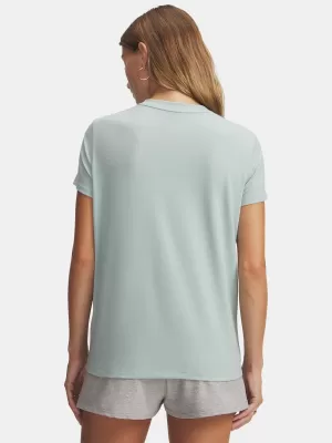 Ženska majica s kratkimi rokavi UNDER ARMOUR RIVAL CORE SS 1383648-477 MODRA