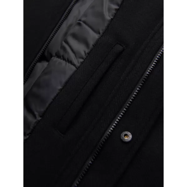  Moška parka OMBRE OM-COWC-0161 ČRNA 