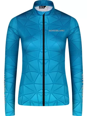 Ženski kolesarski dres NORDBLANC VELOFLOW NBSLF8105 TURKIZNA
