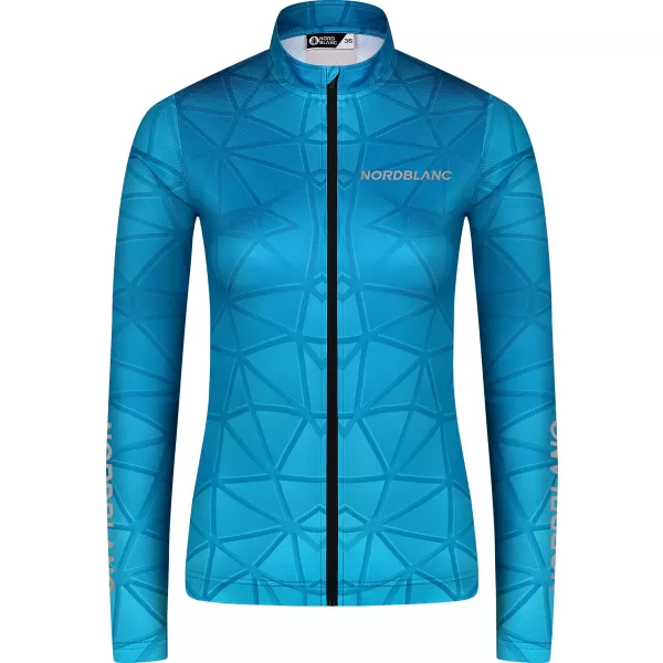  Ženski kolesarski dres NORDBLANC VELOFLOW NBSLF8105 TURKIZNA 