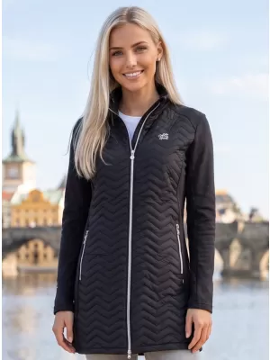 Ženski hibridni plašč ALTISPORT IRYSA ČRNA