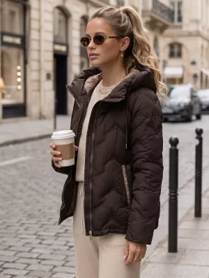 Ženska jakna DSTREET TY5944 RJAVA
