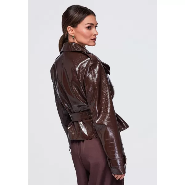  Ženska jakna OMBRE OW-JAFL-0144 RJAVA 