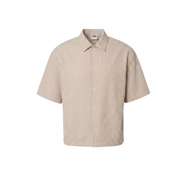  Moška srajca URBAN CLASSICS TB8417-22409 RJAVA MOKA/BELA 