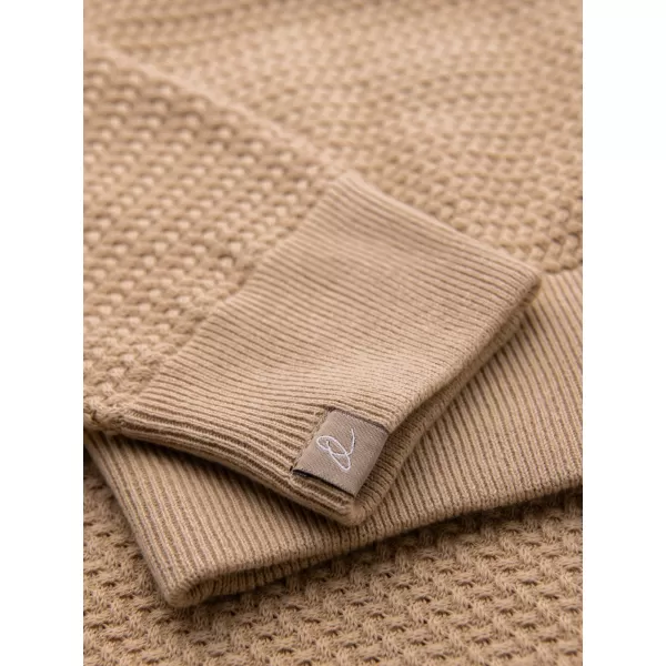  Moški pulover OMBRE OM-SWSW-0119 PESEK 
