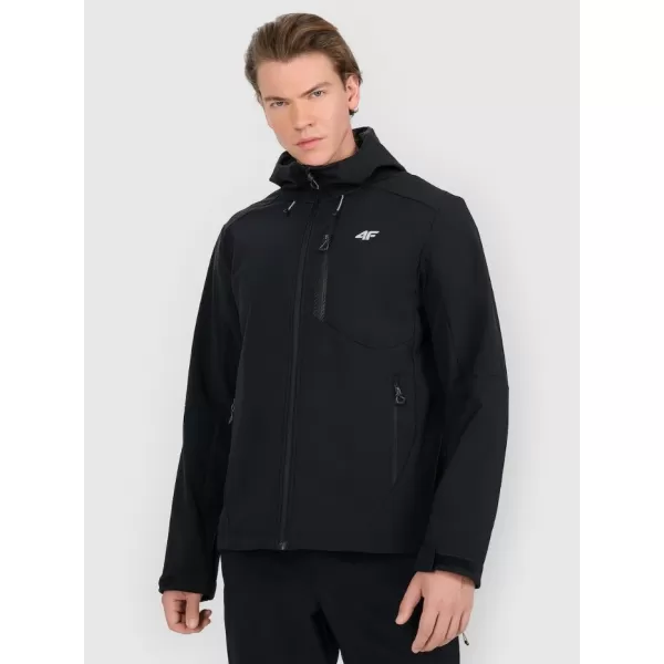  Moška softshell jakna 4F RAW25TSOFM506 GLOBOKO ČRNA 