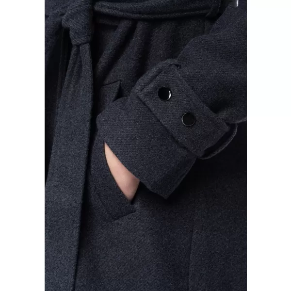  Ženski plašč OMBRE OW-CT-E0005 TEMNO SIVA 