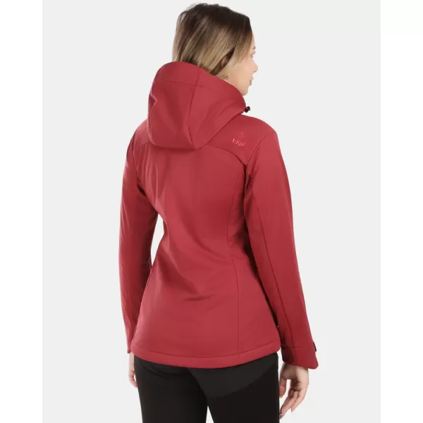  Ženska softshell jakna KILPI ONTAVIA-W 1L0113KI TEMNO RDEČA 