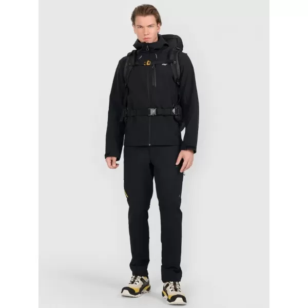  Moška softshell jakna 4F RAW25TSOFM506 GLOBOKO ČRNA 