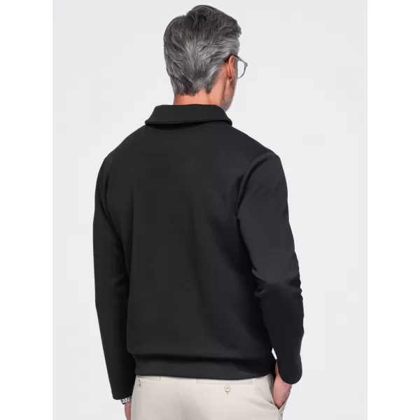  Moški pulover OMBRE OM-SSNZ-0262 ČRNA 