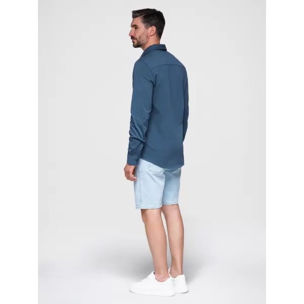  Moška srajca OMBRE K697 DENIM 