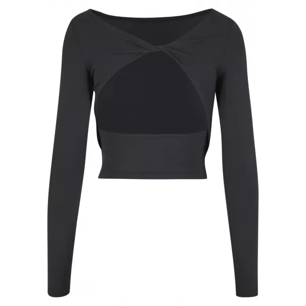  Ženska majica s kratkimi rokavi URBAN CLASSICS TB7721 ČRNA 