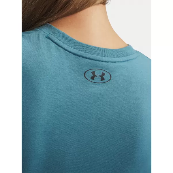  Ženska majica s kratkimi rokavi UNDER ARMOUR W VARSITY SS 6010592-466 MODRA 