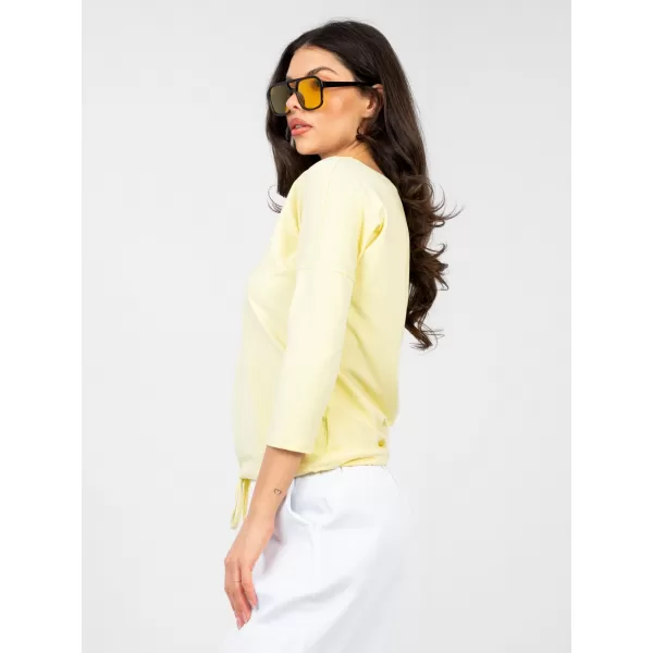  Ženska majica s kratkimi rokavi BASIC FEEL GOOD RV-BZ-4691.10X SVETLO RUMENA 