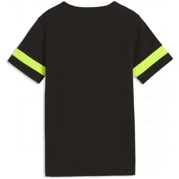  Otroška majica s kratkimi rokavi PUMA ATTACANTO LOGO JERSEY JR 66104603 PUMA BLACK/LIME SQUEEZE 