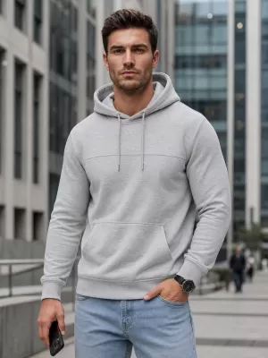 Moški pulover DSTREET BX5471 SVETLO SIVA